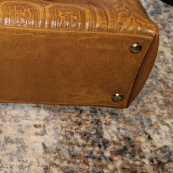 True Vintage Leather Handbag Elpro 60s Retro Purse - Picture 7 of 7